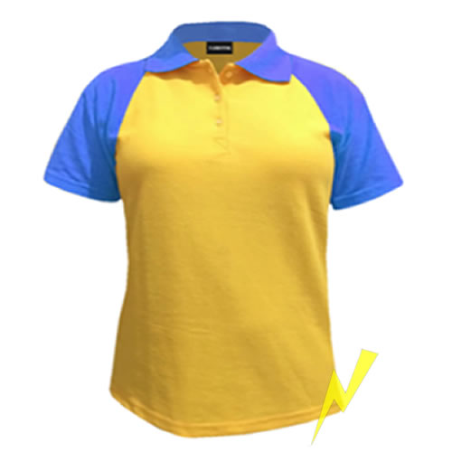 playera polo manga raglan